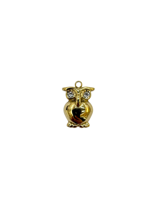 Gemstone Owl Charm