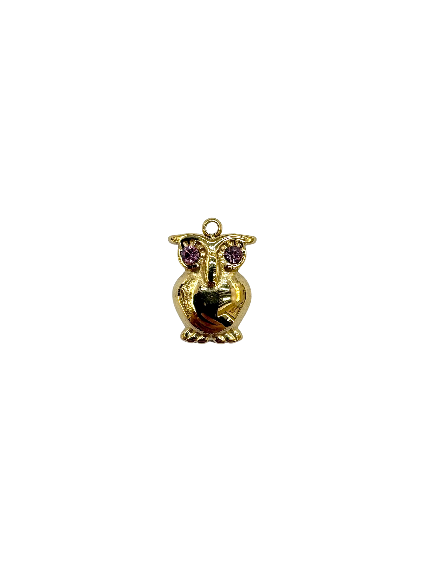Gemstone Owl Charm
