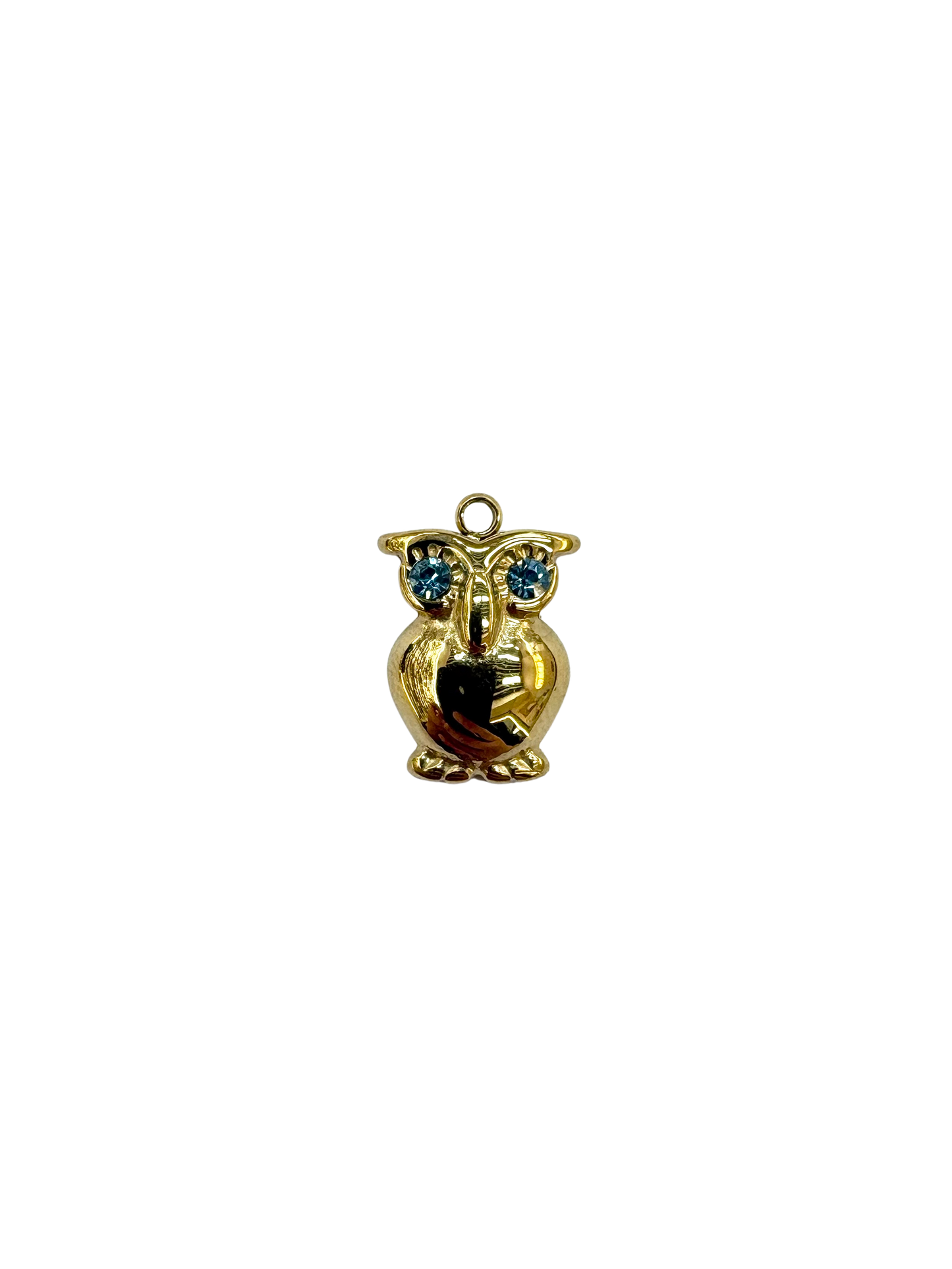 Gemstone Owl Charm