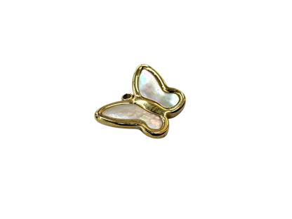 Small Mother of Pearl Butterfly Charm
