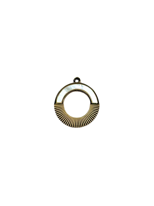 Mother of Pearl Geometric Charm