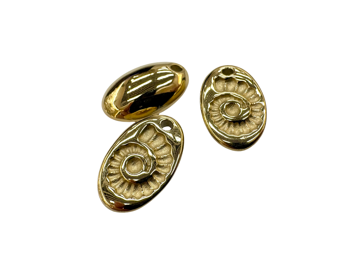 Nautilus Fossil Charm