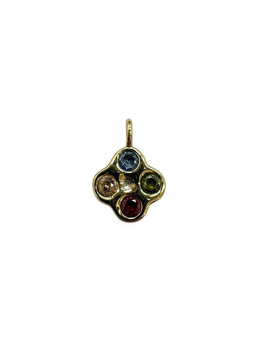 Lost Wax Style Clover Charm