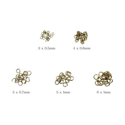 Jump Rings - 14K PVD Stainless Steel