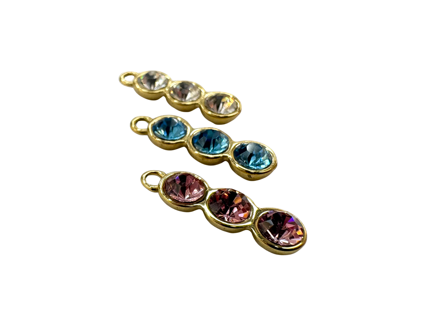 Triple Stone Charm