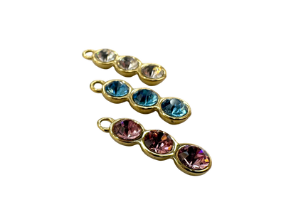 Triple Stone Charm