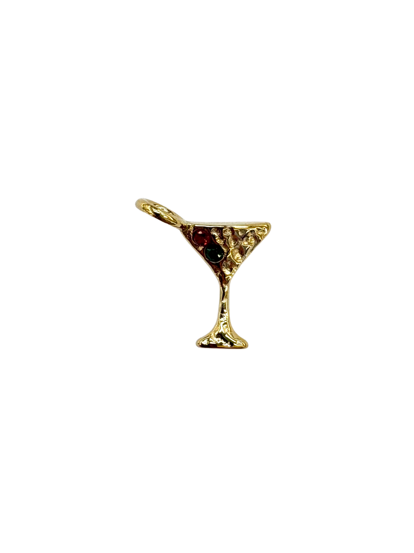 Lost Wax Style Martini Glass Charm