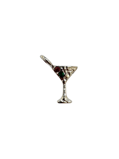 Lost Wax Style Martini Glass Charm