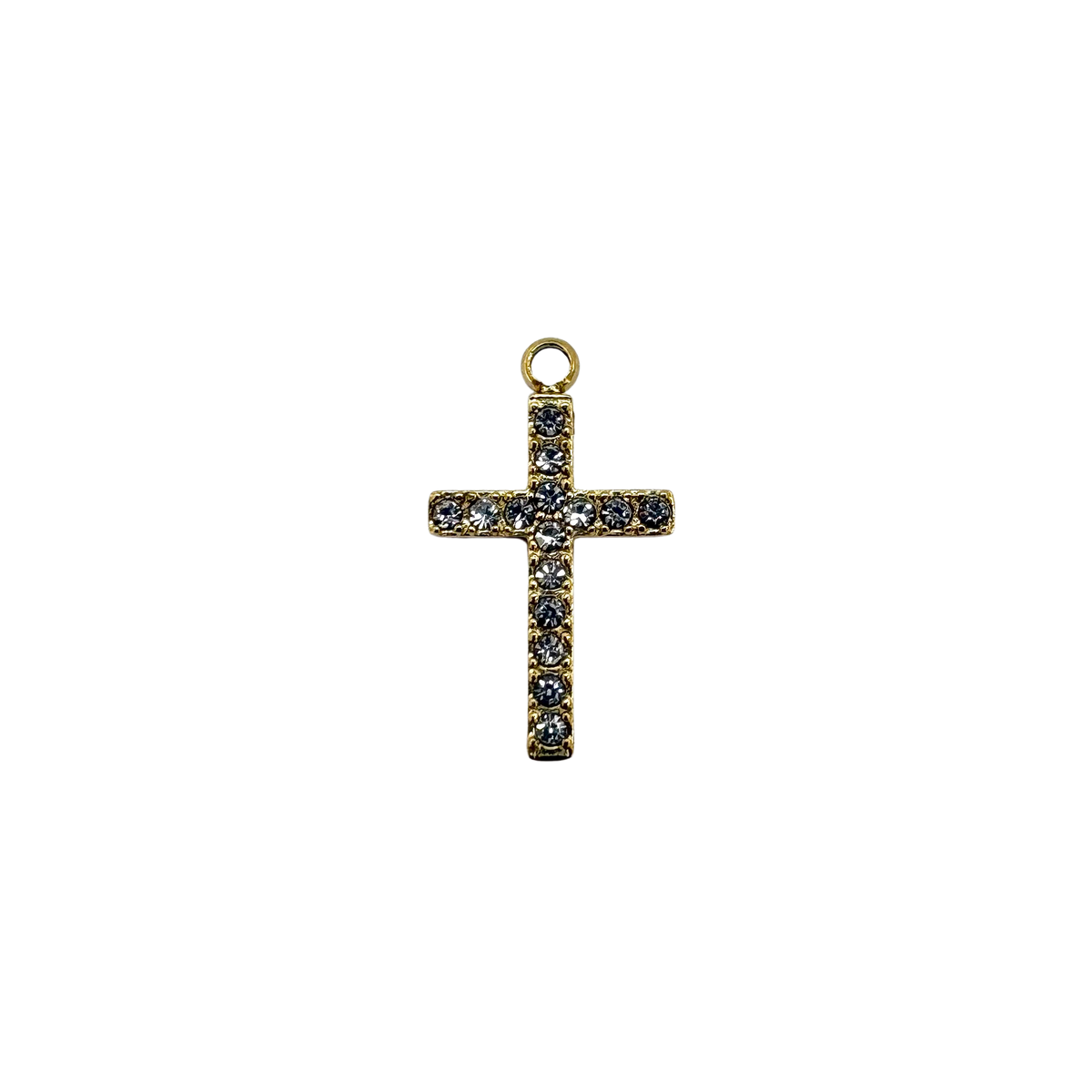 Rhinestone Cross Charm