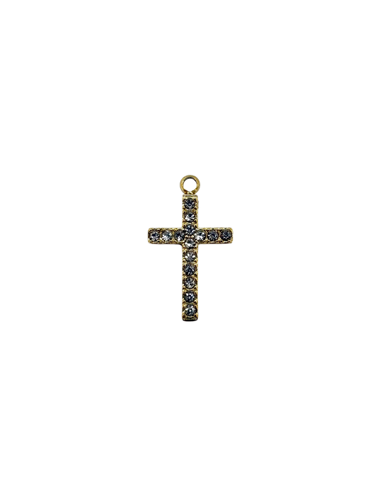 Rhinestone Cross Charm