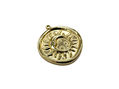 Celestial Sun Coin Charm