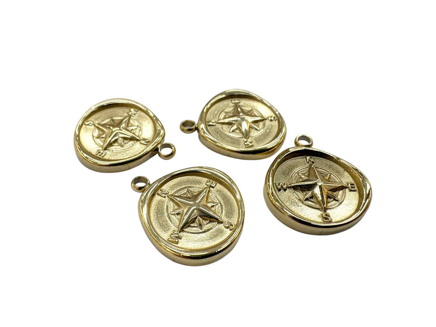 Compass Coin Charm
