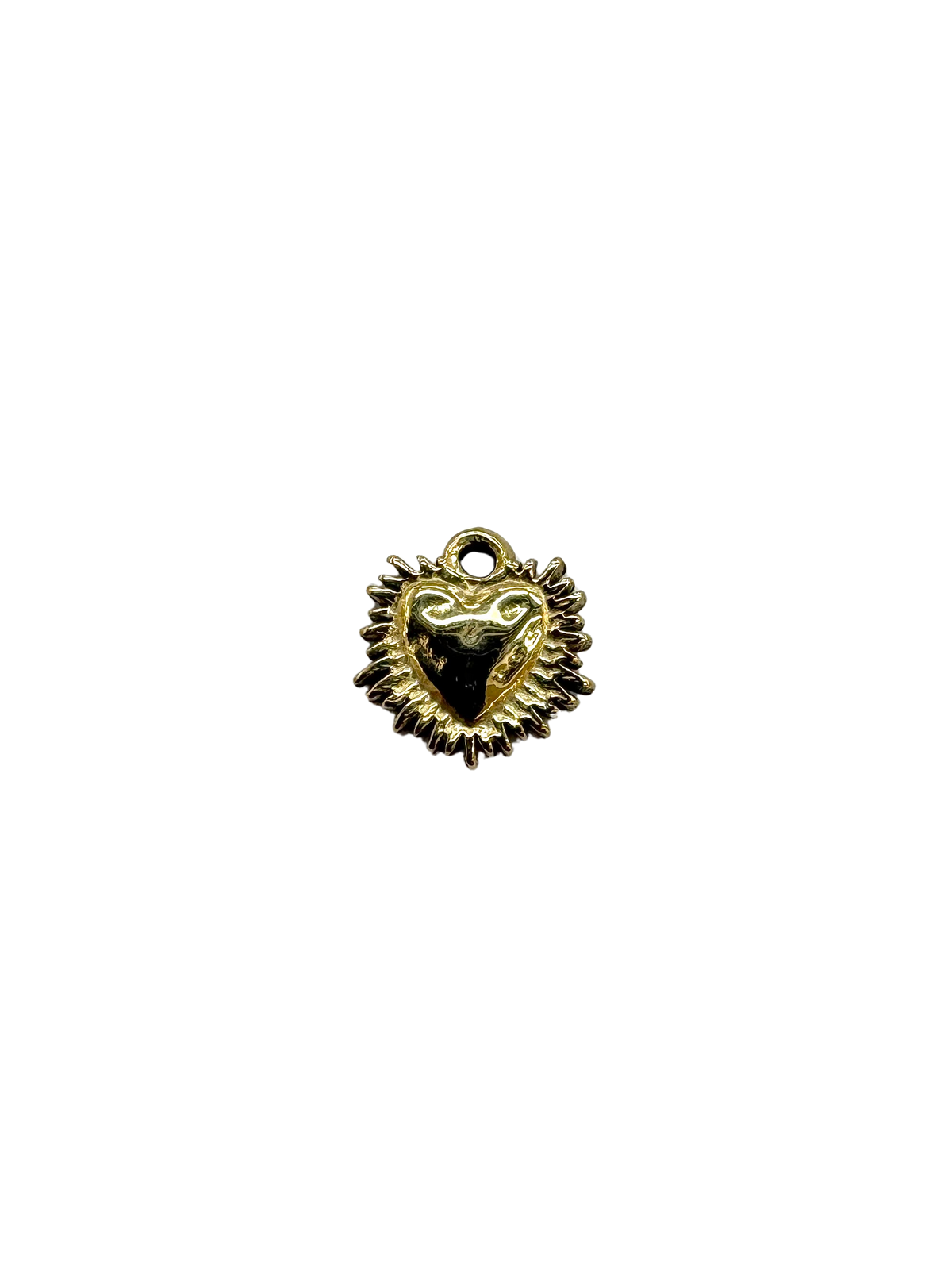 Tiny Vintage Style Heart Burst Charm