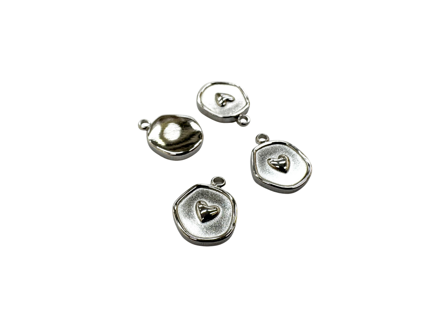 Irregular Heart Coin Charm