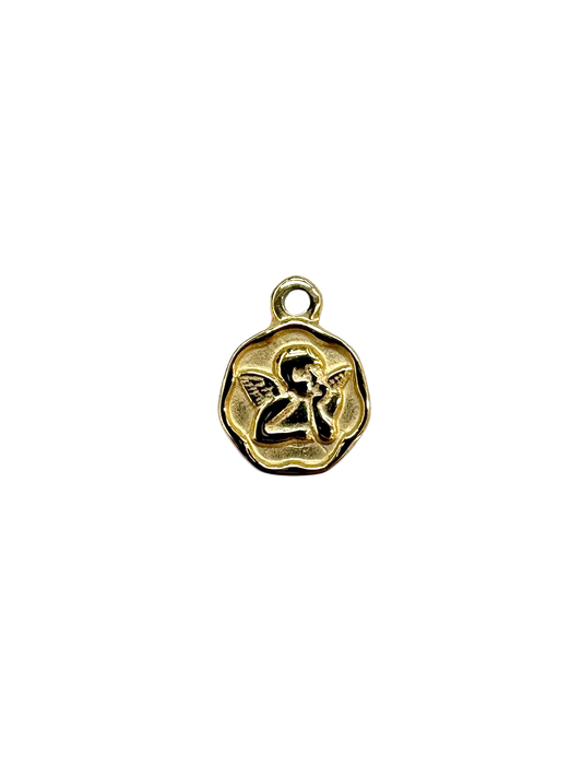 Cherub Angel Coin Charm