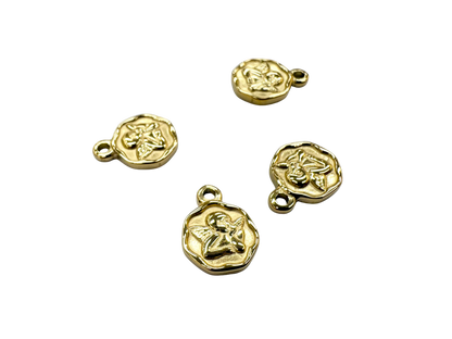 Cherub Angel Coin Charm