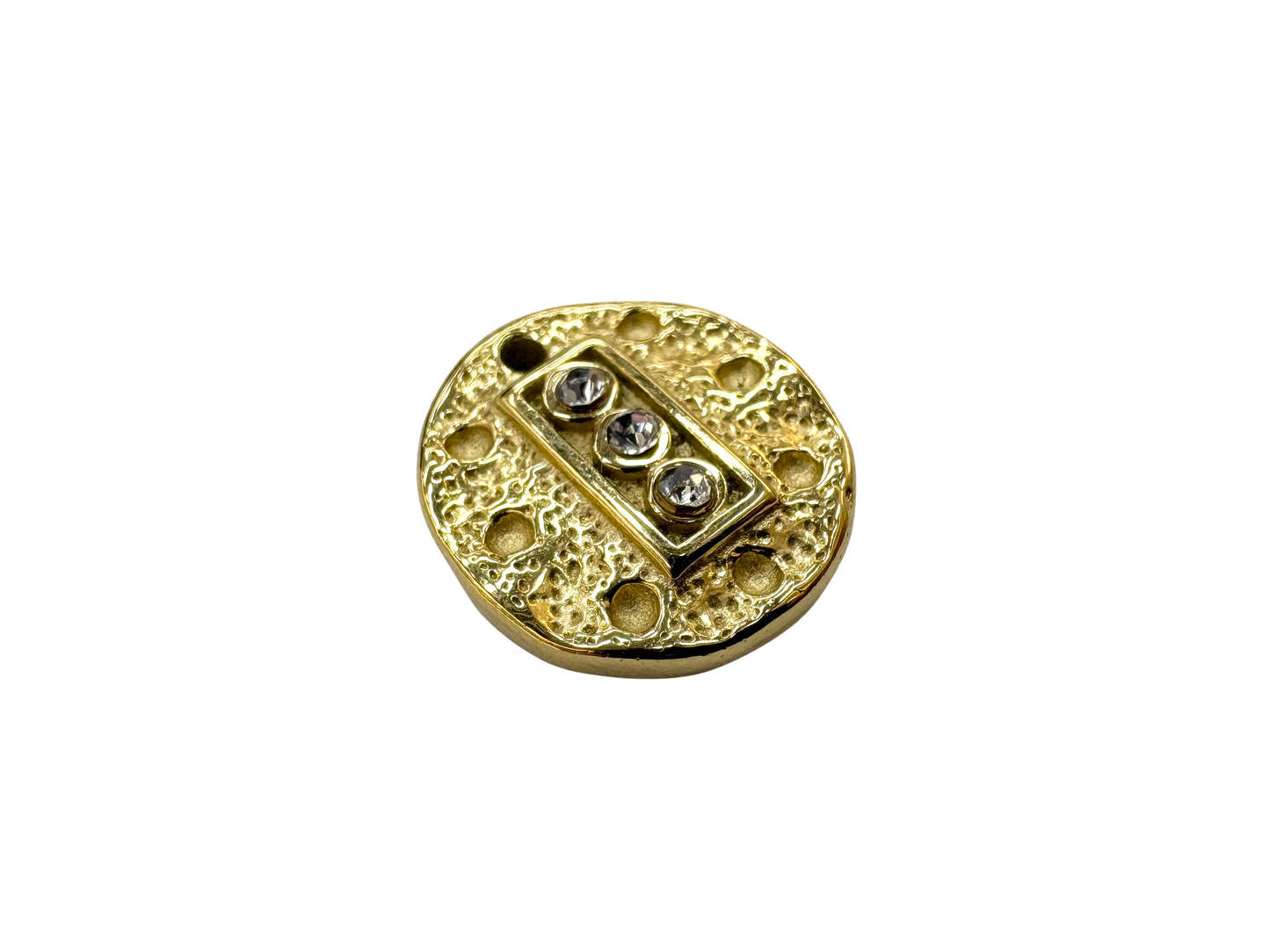 Trio Stone Coin Charm