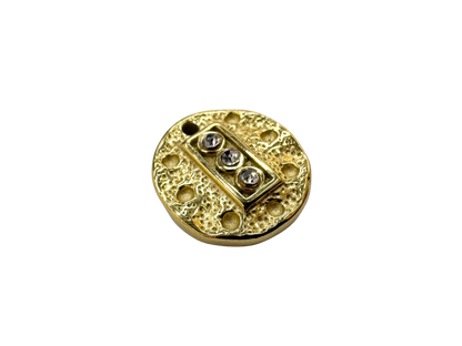 Trio Stone Coin Charm