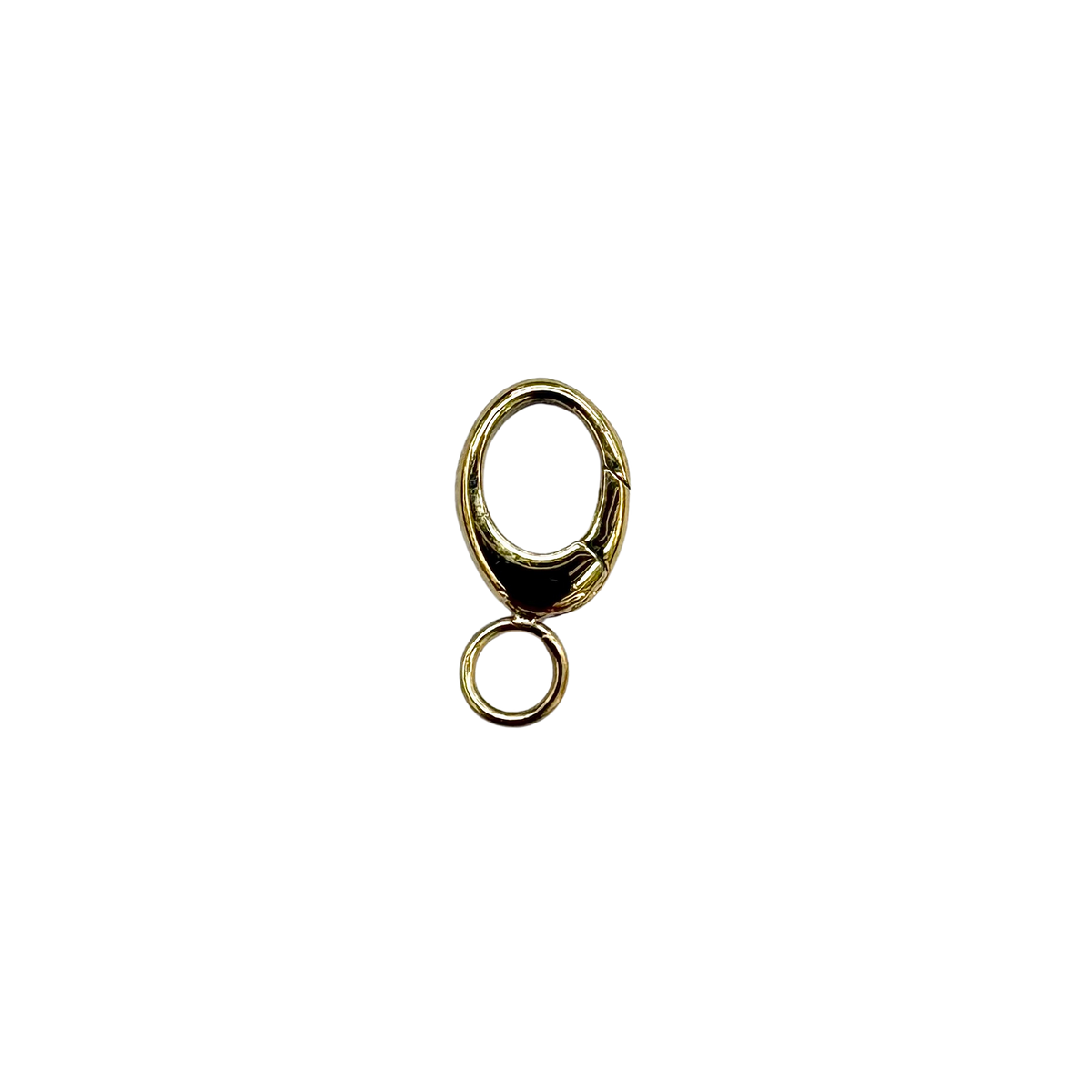 Small Oval Carabiner Clasp with bail