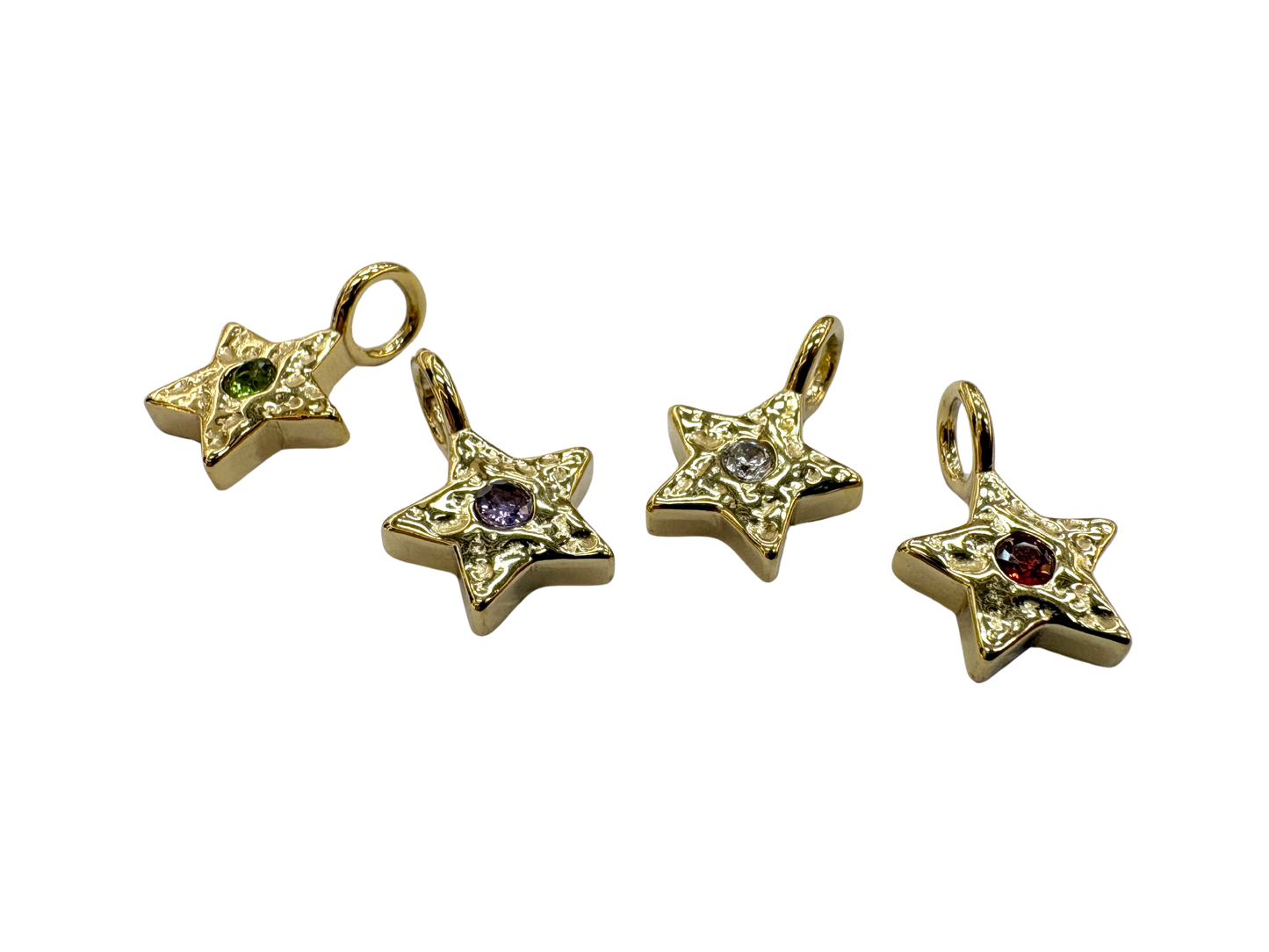 Hammered Metal Star Charm