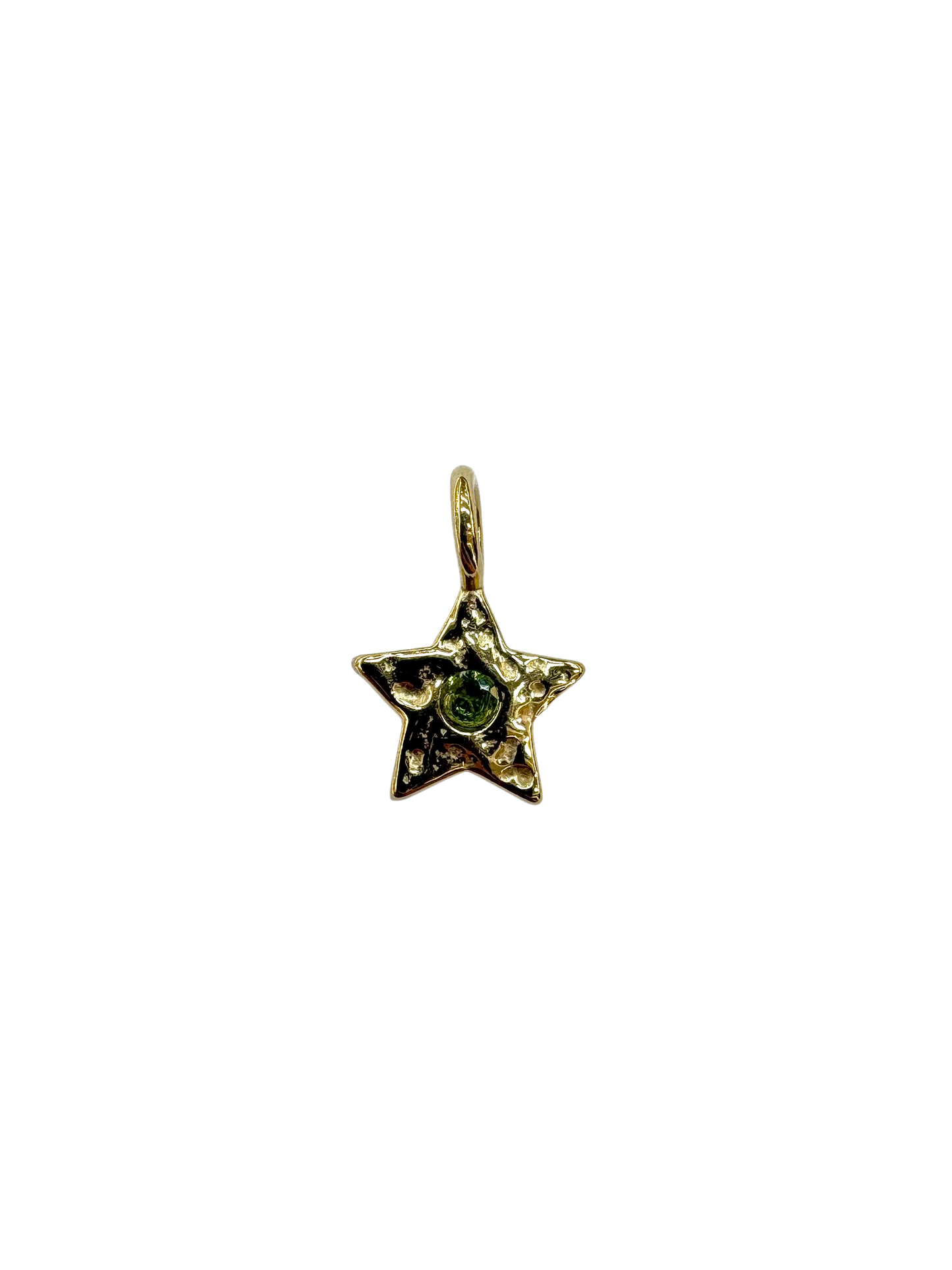 Hammered Metal Star Charm