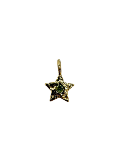 Hammered Metal Star Charm