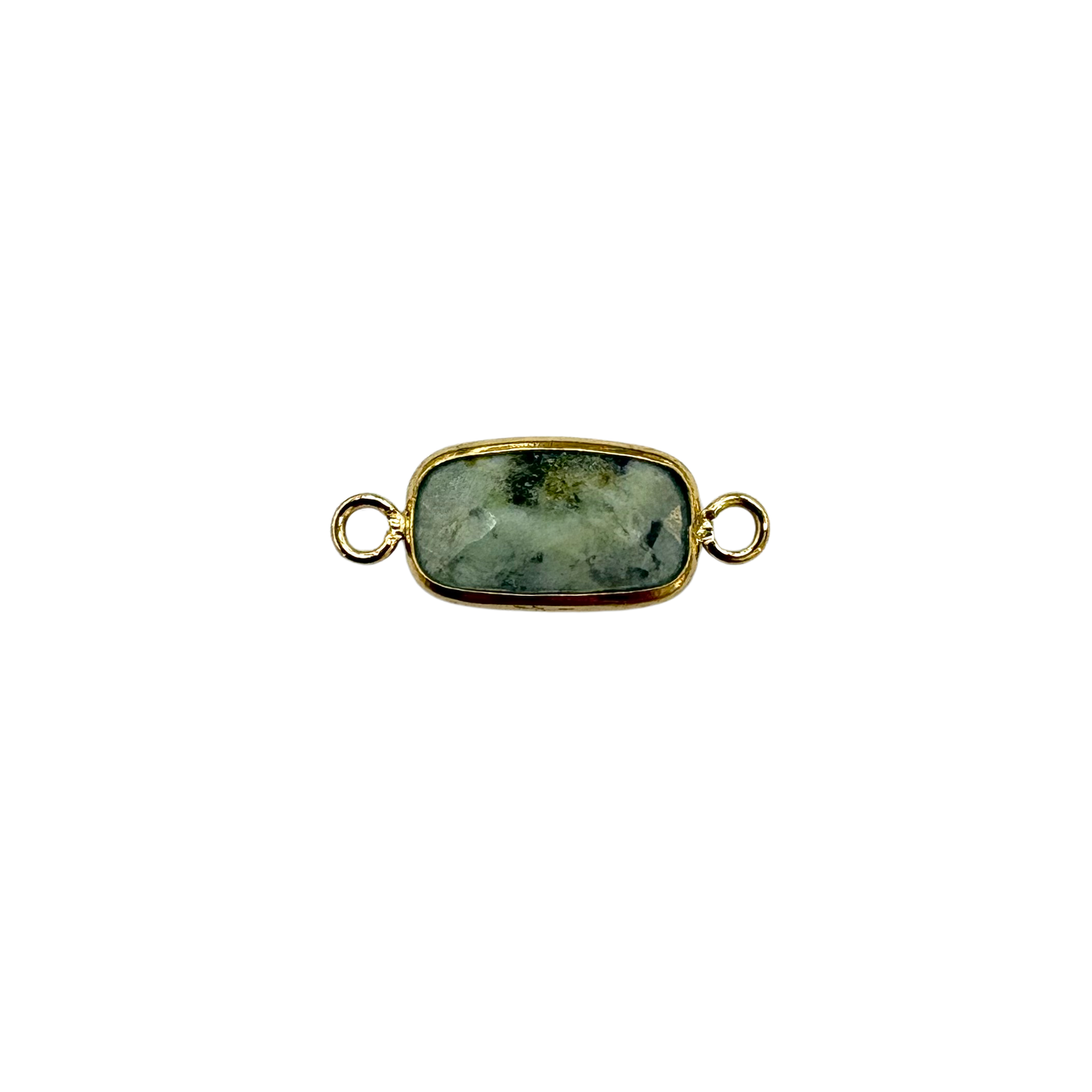 Rectangle Gemstone Connector for Permanent Jewelry