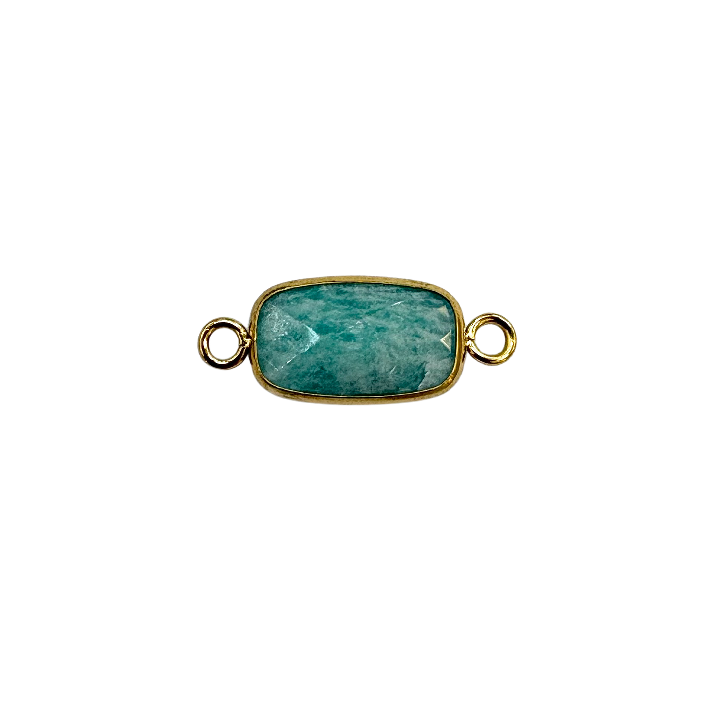 Rectangle Gemstone Connector for Permanent Jewelry