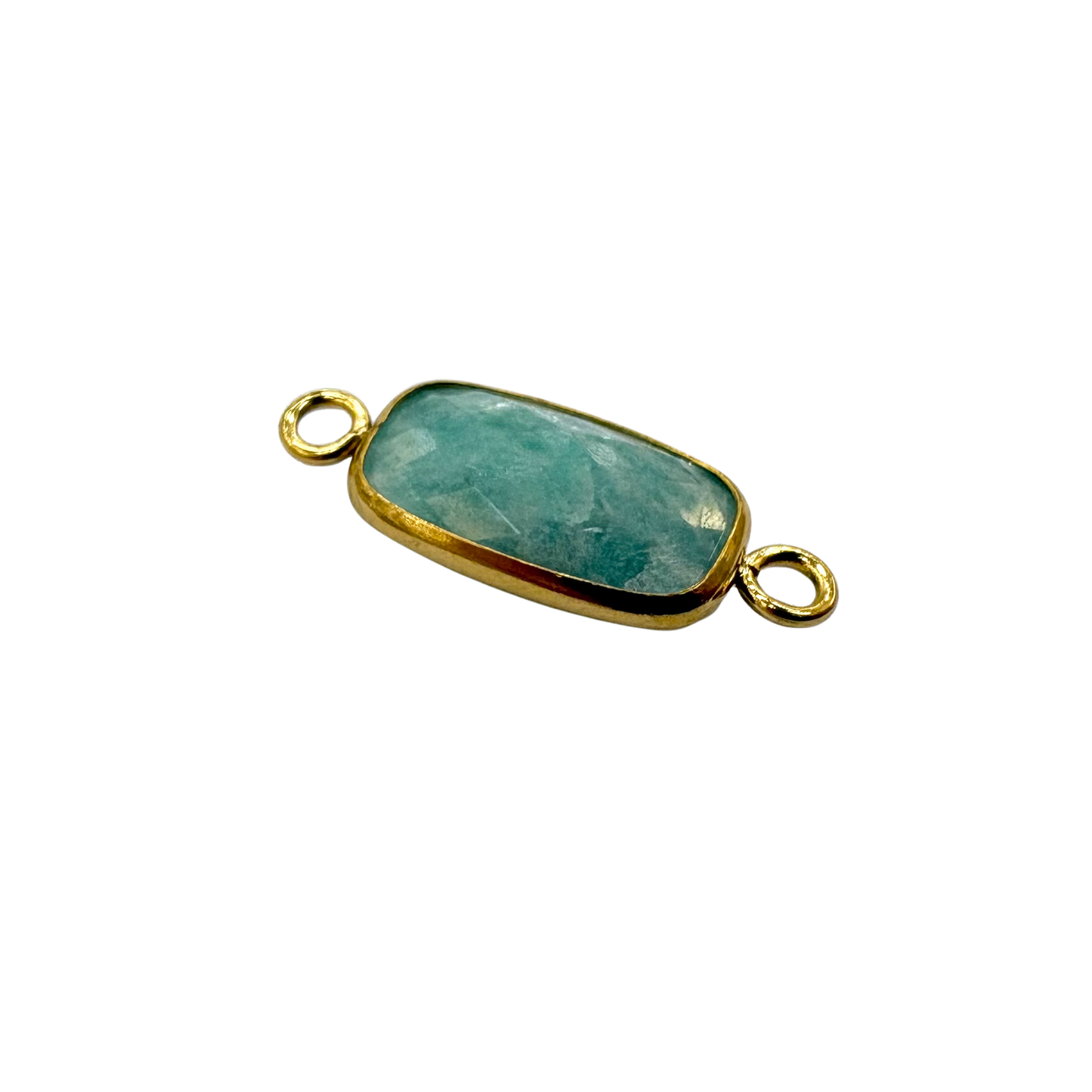 Rectangle Gemstone Connector for Permanent Jewelry