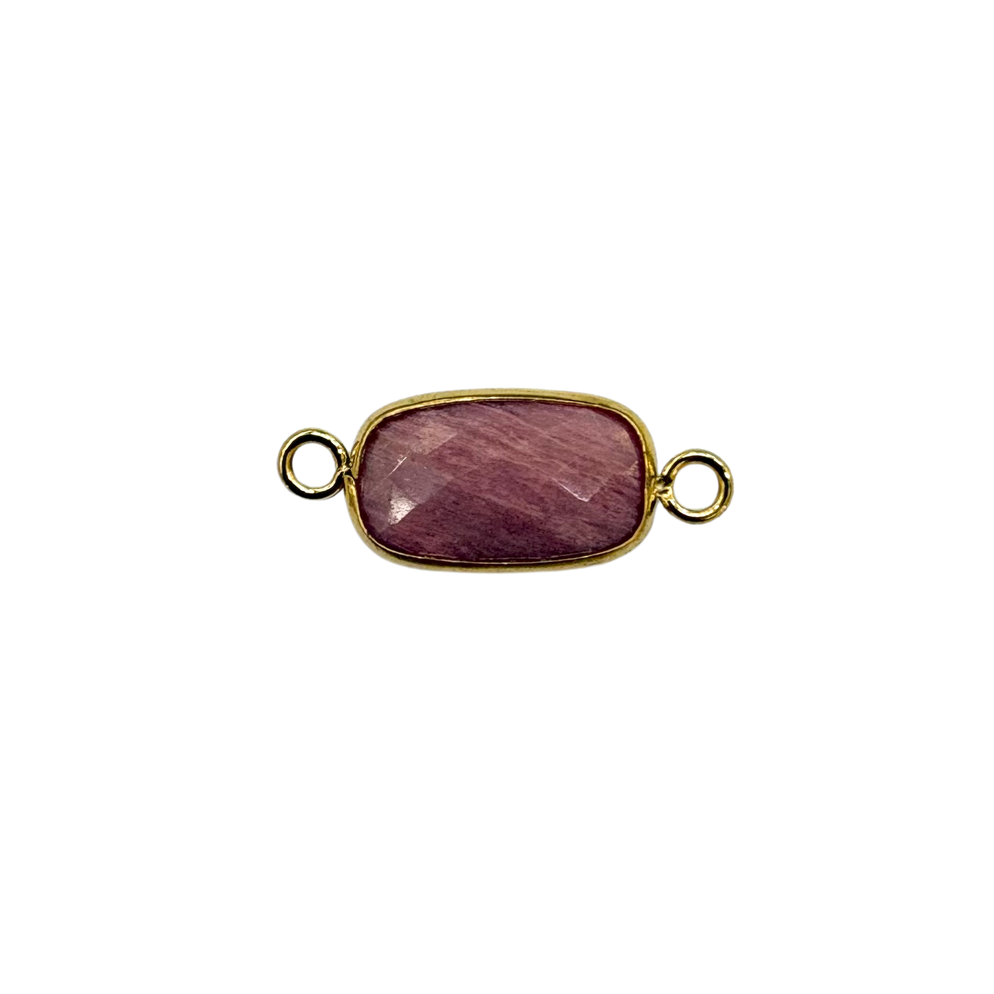 Rectangle Gemstone Connector for Permanent Jewelry