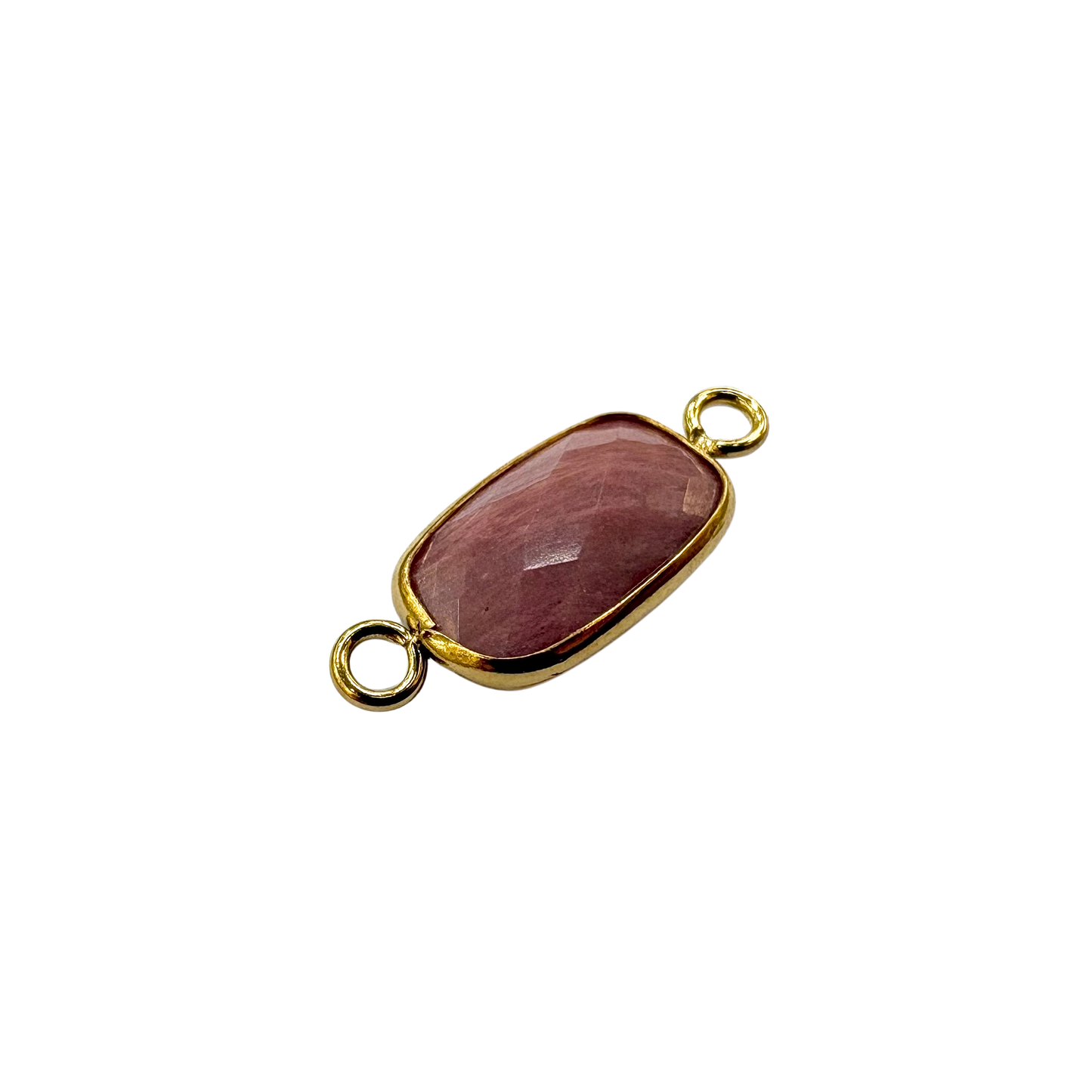 Rectangle Gemstone Connector for Permanent Jewelry