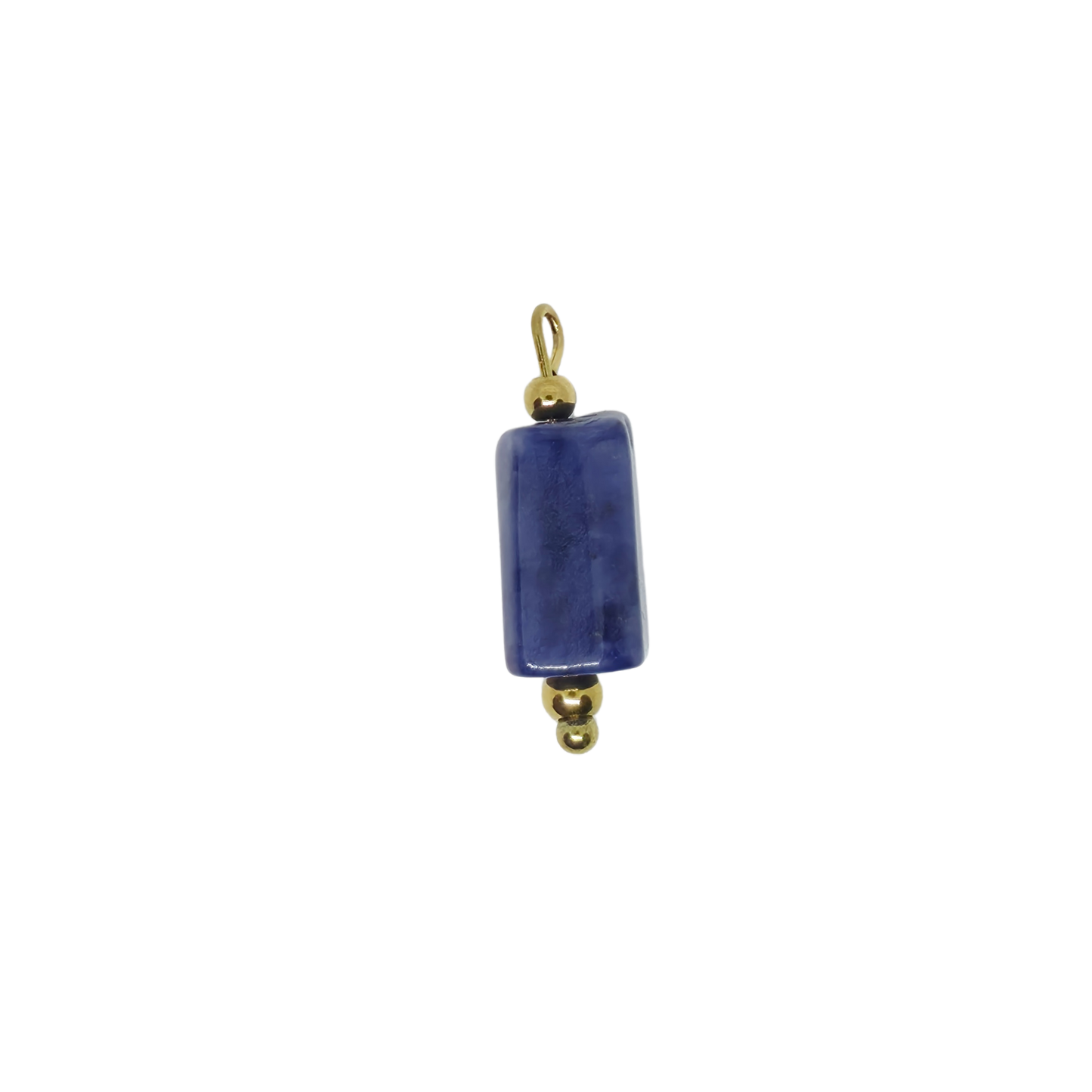 Blue Lace Agate Gemstone Charm