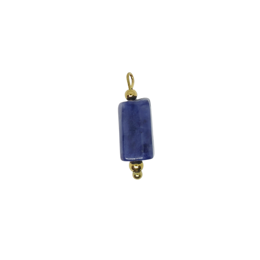 Blue Lace Agate Gemstone Charm