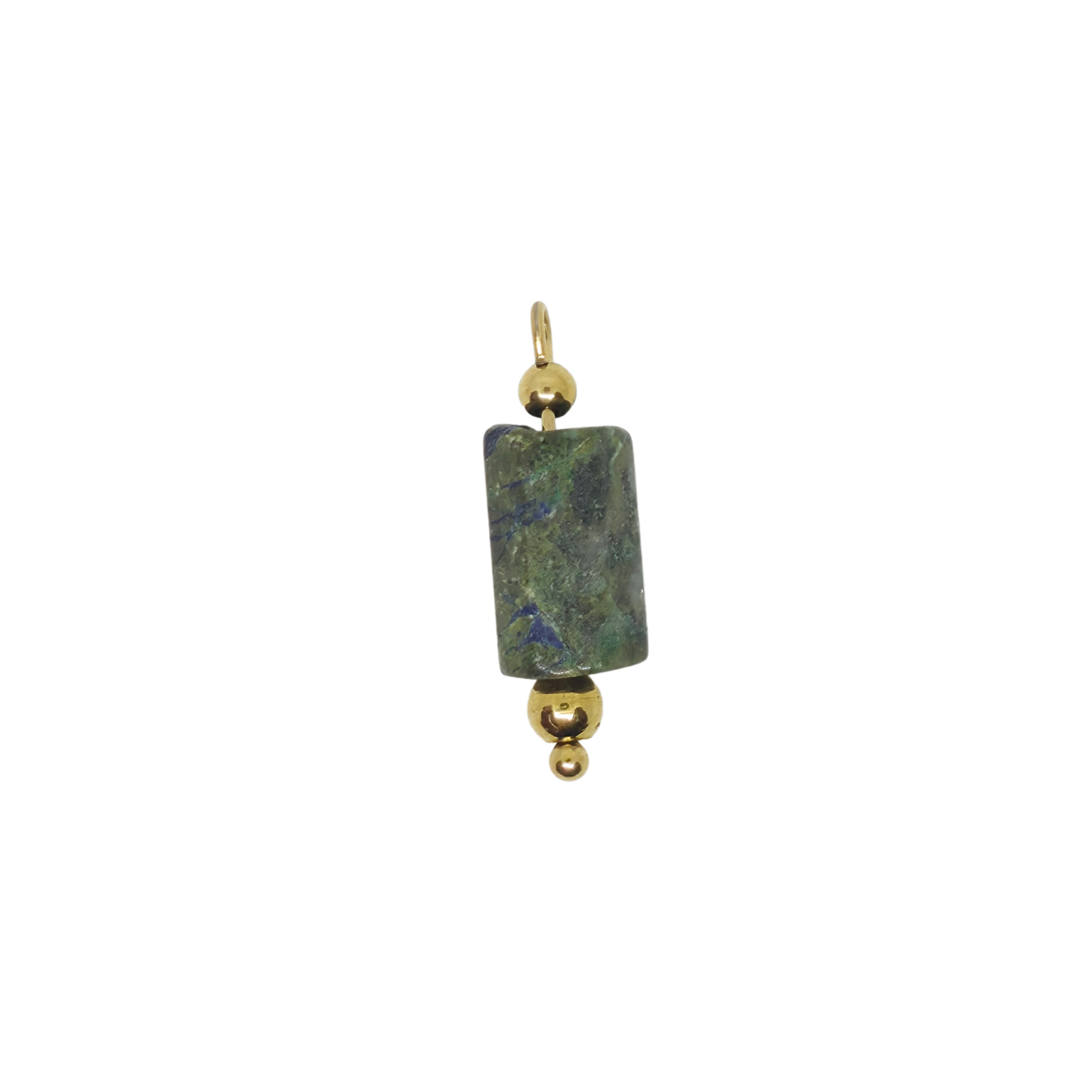African Pine Gemstone Charm