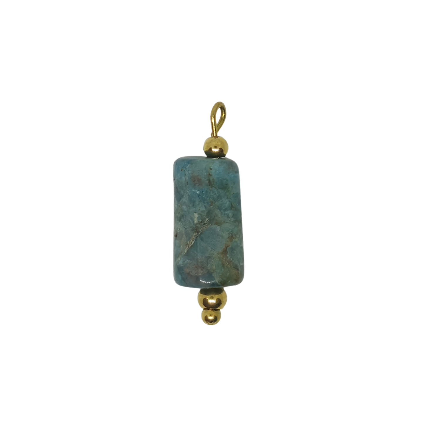 Blue Apatite Gemstone Charm