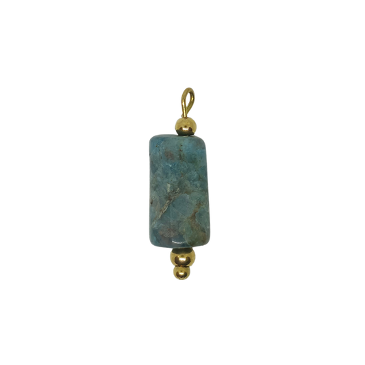 Blue Apatite Gemstone Charm