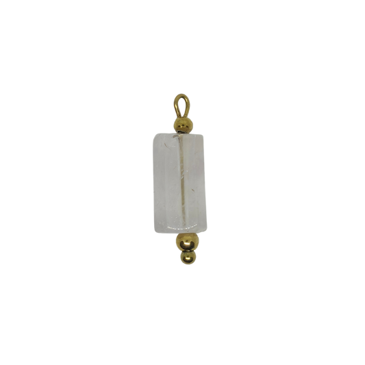 Clear Quartz Gemstone Charm