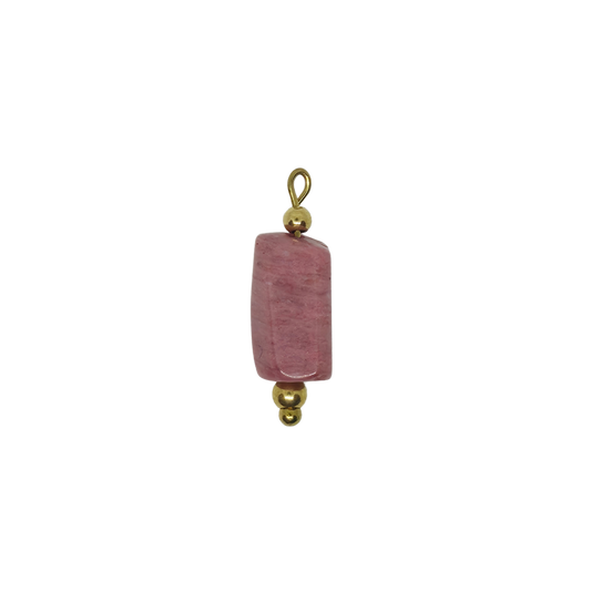 Red Wood Jasper Gemstone Charm