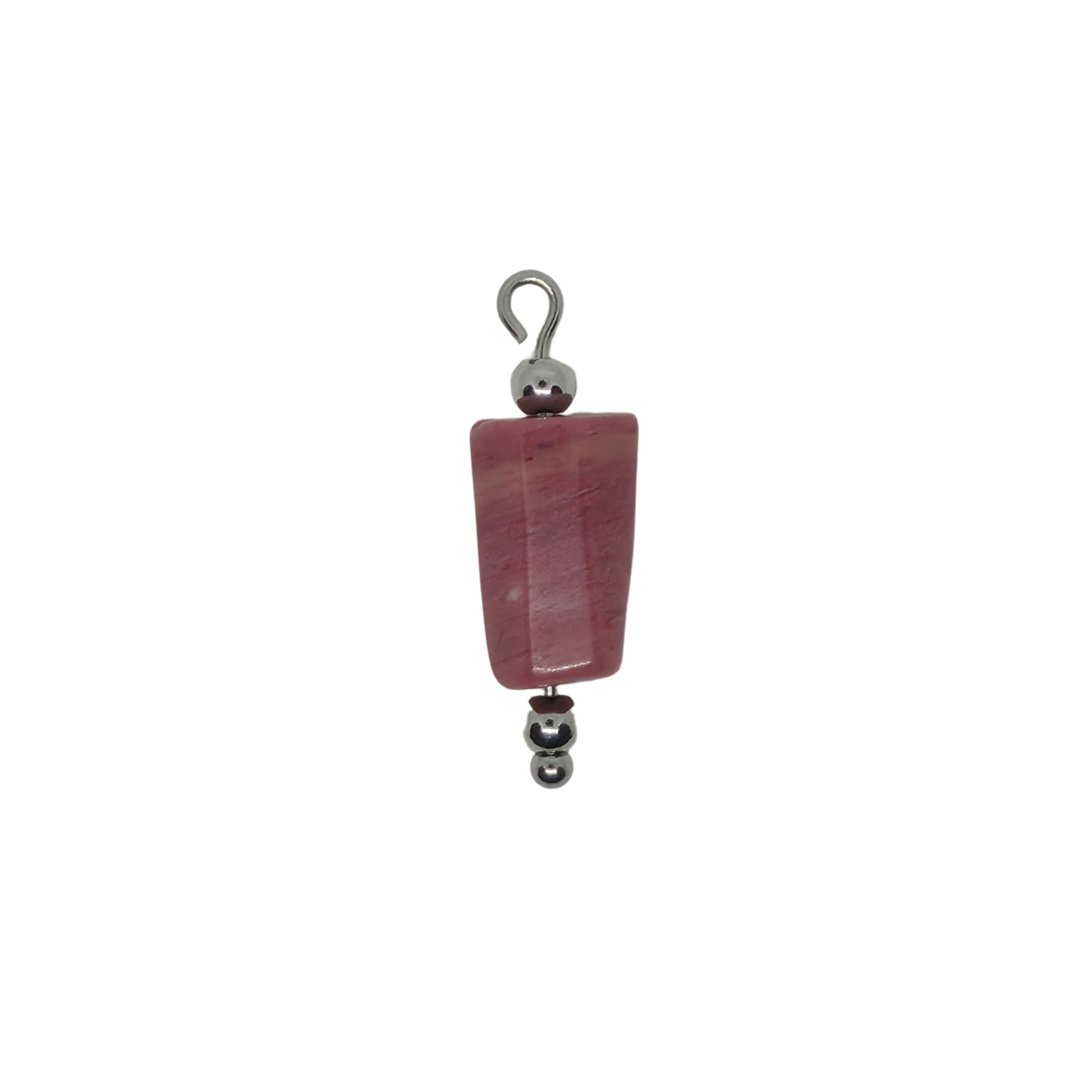 Red Wood Jasper Gemstone Charm