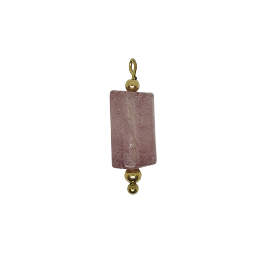 Strawberry Quartz Gemstone Charm