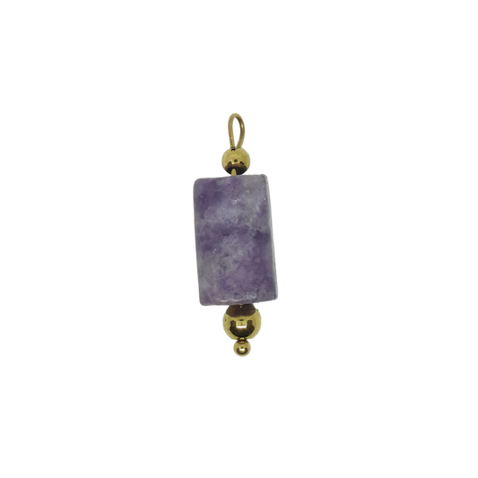 Amethyst Gemstone Charm