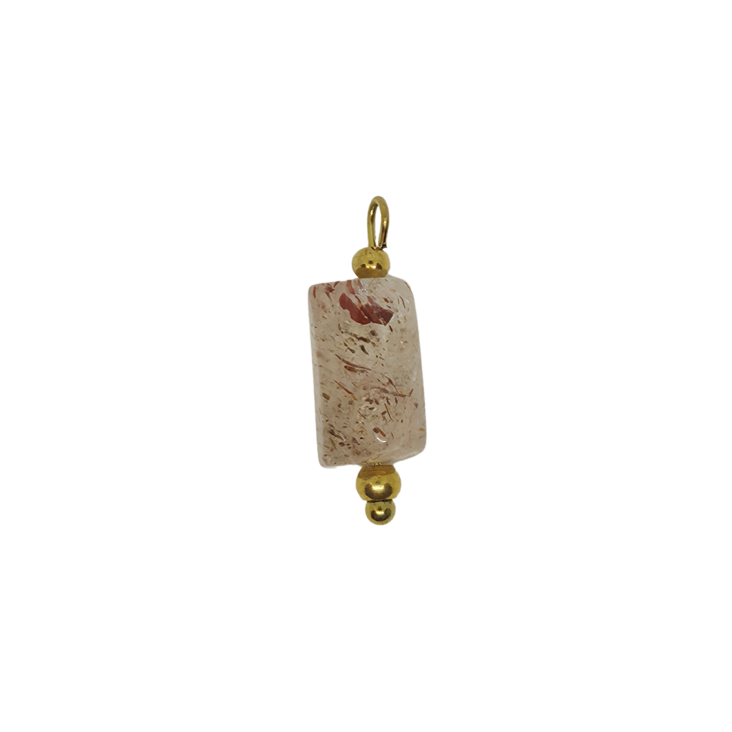 Black Super Seven Quartz Gemstone Charm