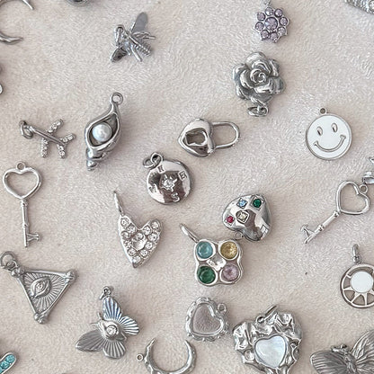 Azelea Charm Bar Silver Add-On Kit