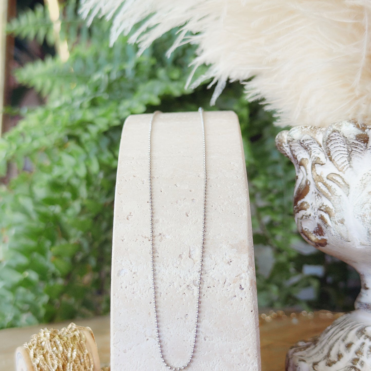 Delicate Ball Bead Chain- Ready to Wear