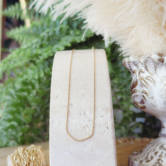 Delicate Ball Bead Chain- Ready to Wear