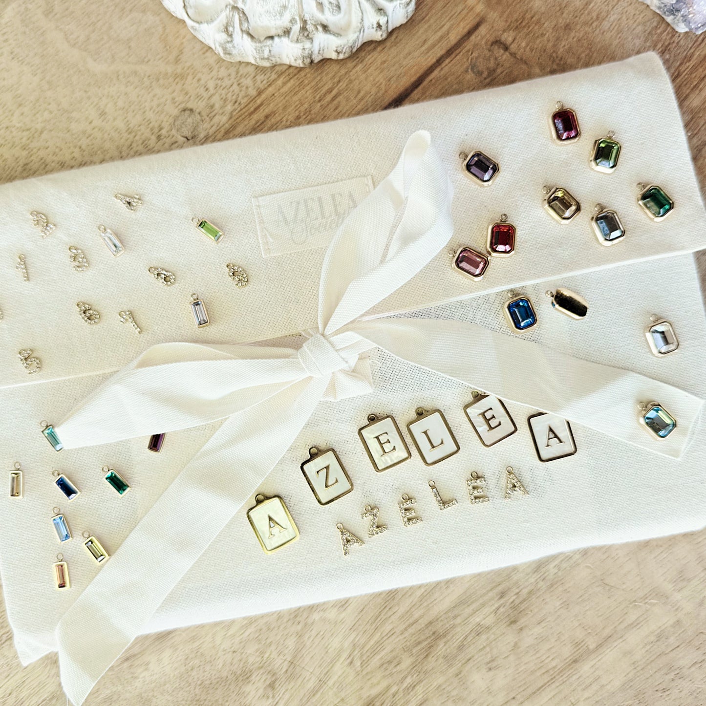 Azelea Personalization Charm Bar Kit - Gold